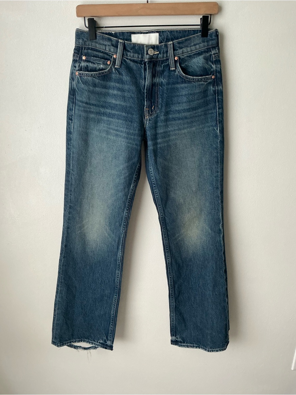 NWT MOTHER SUPERIOR Jeans Lil’ Mother Lil’ Reifler After Midnight Blue Size 25 - Picture 2 of 14
